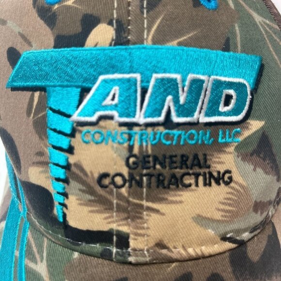 Otto Baseball Hat Unisex One Size Adjustable Hook Loop Camo Blue Flames … - Picture 4 of 9